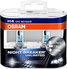 Лампа фары Osram H4 60/55W Night Breaker Unlimited +110% 64193NBU фото 1 Лампа фары Osram H4 60/55W Night Breaker Unlimited +110% 64193NBU фото 1