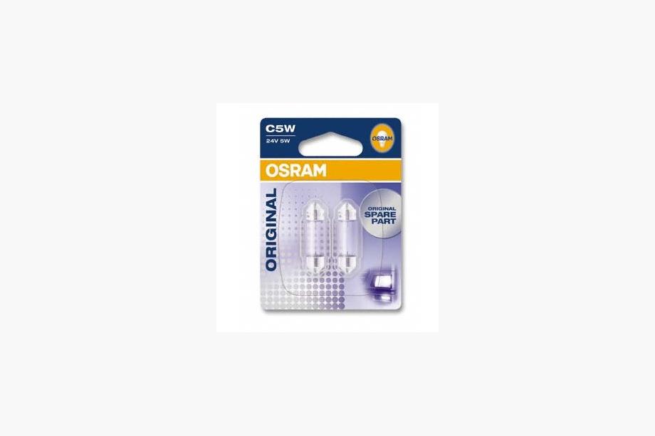 Сигнальная лампа Osram 6423-02B C5W 36mm 24V SV8.5-8 Фото 1