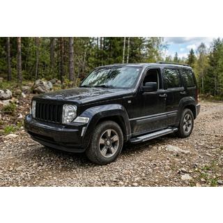 Боковые Подножки Rainbow (2 шт., Алюминий) Jeep Cherokee/Liberty 2007-2013 гг. фото 1