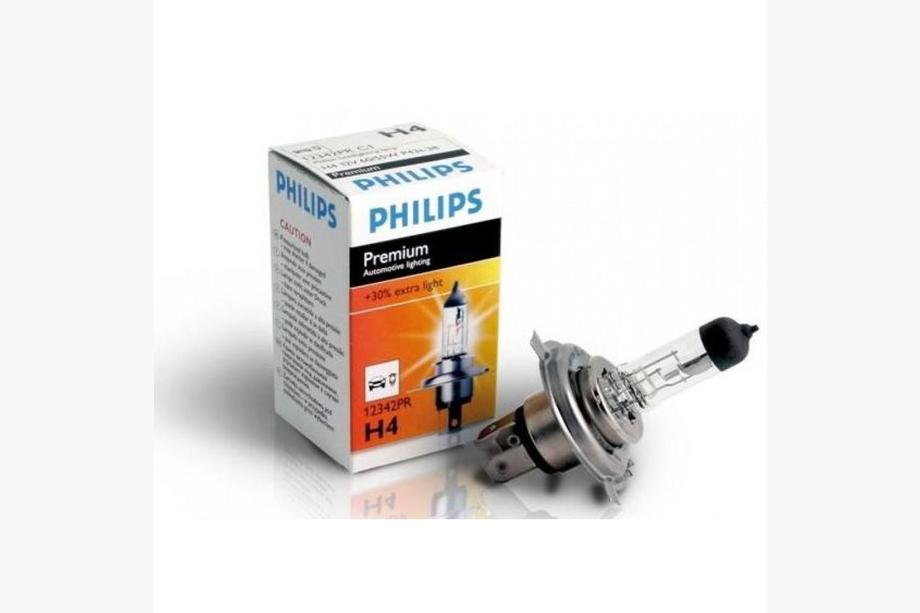 Лампа фары Philips H4 60/55W 12342PR Premium +30% Фото 1