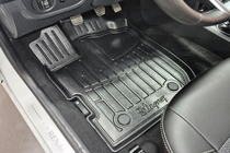 Renault Logan II 2013-2022 гг. Коврики резиновые Stingray 3D (5 шт, полиуретан) фото 1