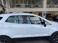 Ford Ecosport 2013-2022 гг. Окантовка стекол нержавейка (6 шт) фото 1