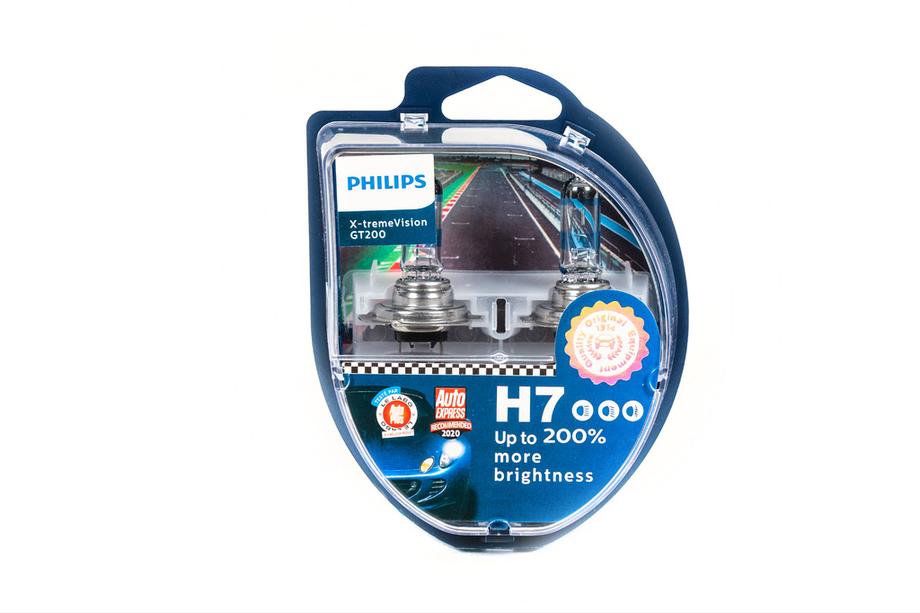 Лампа головного света Philips H7 55W 12972GT Racing Vision +200% Image