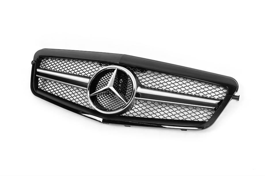 Mercedes E-class W212 2009-2016 гг. Передняя решетка AMG Black (2009-2012) Фото 2