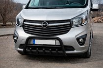 Fiat Talento 2016- гг. Кенгурятник WT003 Черный Нержавейка фото 1
