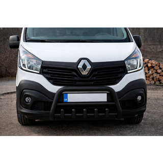 Кенгурятник WT003 Черный Нержавейка Fiat Talento 2016- гг. фото 2