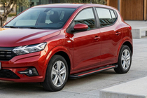 Dacia Sandero 2021- гг. Боковые Подножки Maya Red (2 шт., Алюминий) фото 1