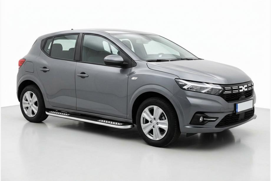 Dacia Sandero 2021- гг. Боковые Подножки Tayga V2 (2 шт., Алюминий) Image