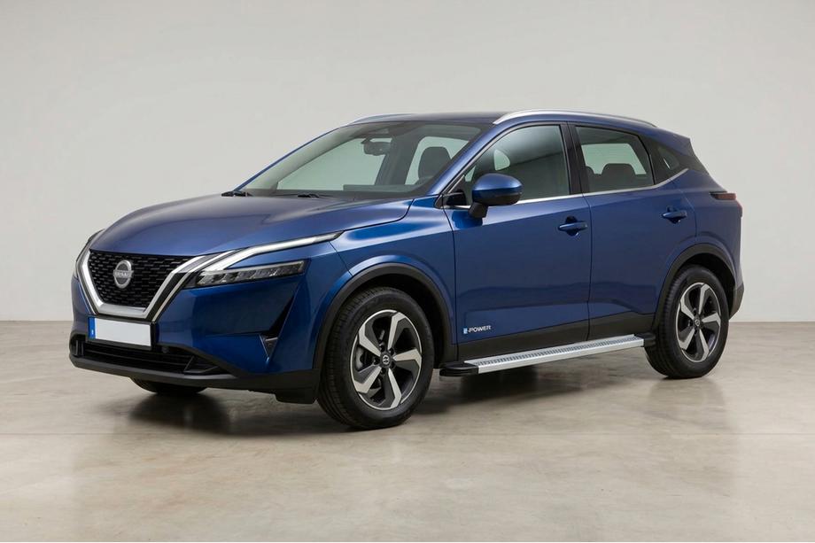 Nissan Qashqai 2021- гг. Боковые Подножки Maya V2 (2 шт., Алюминий) Фото 1