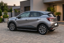 Renault Captur 2019- гг. Боковые пороги Bosphorus Black (2 шт., алюминий) фото 1
