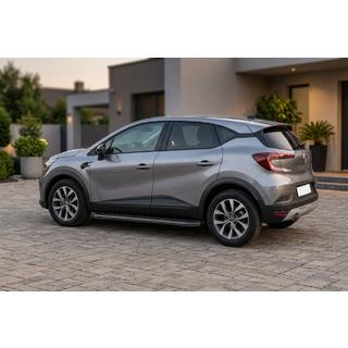 Боковые пороги Bosphorus Black (2 шт., алюминий) Renault Captur 2019- гг. фото 1