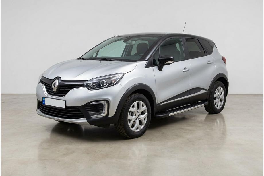 Renault Captur 2019- гг. Боковые Подножки Duru (2 шт., Алюминий) Image