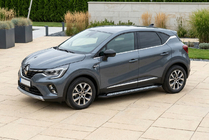 Renault Captur 2019- гг. Боковые Подножки Vision New Black (2 шт., Алюминий) фото 1