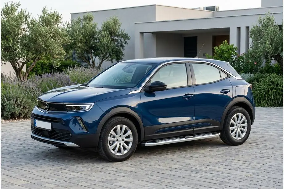 Opel Mokka 2021- гг. Боковые Подножки Mevsim Grey (2 шт., Алюминий) Image