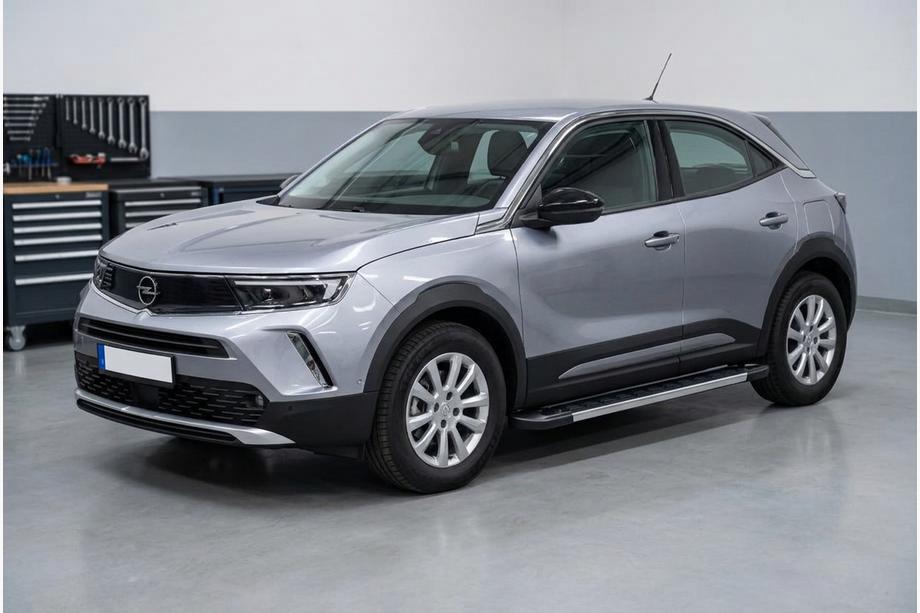 Opel Mokka 2021- гг. Боковые Подножки Sunrise (2 шт., Алюминий) Image