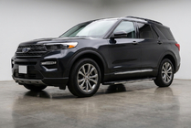 Ford Explorer 2019- гг. Боковые пороги Bosphorus Grey (2 шт., алюминий) фото 1