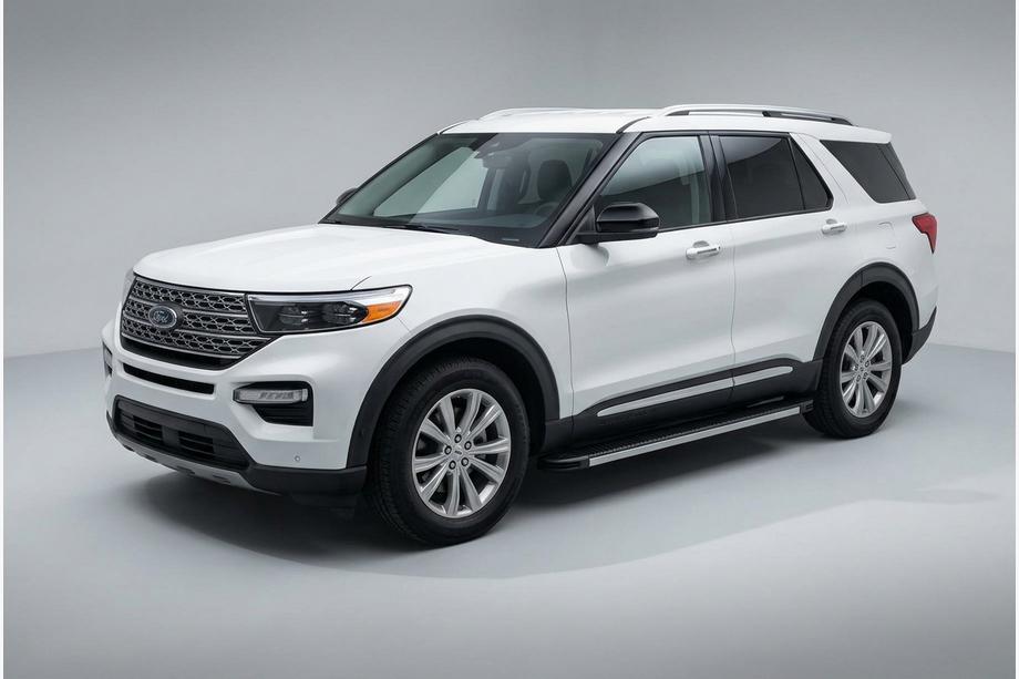 Ford Explorer 2019- гг. Боковые Подножки Maya V1 (2 шт., Алюминий) Image