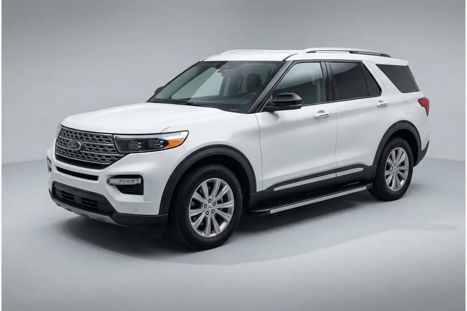 Ford Explorer 2019- гг. Боковые Подножки Maya V1 (2 шт., Алюминий) Фото 1