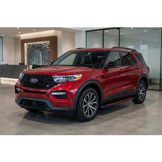 Боковые Подножки Maya Red (2 шт., Алюминий) Ford Explorer 2019- гг. фото 1