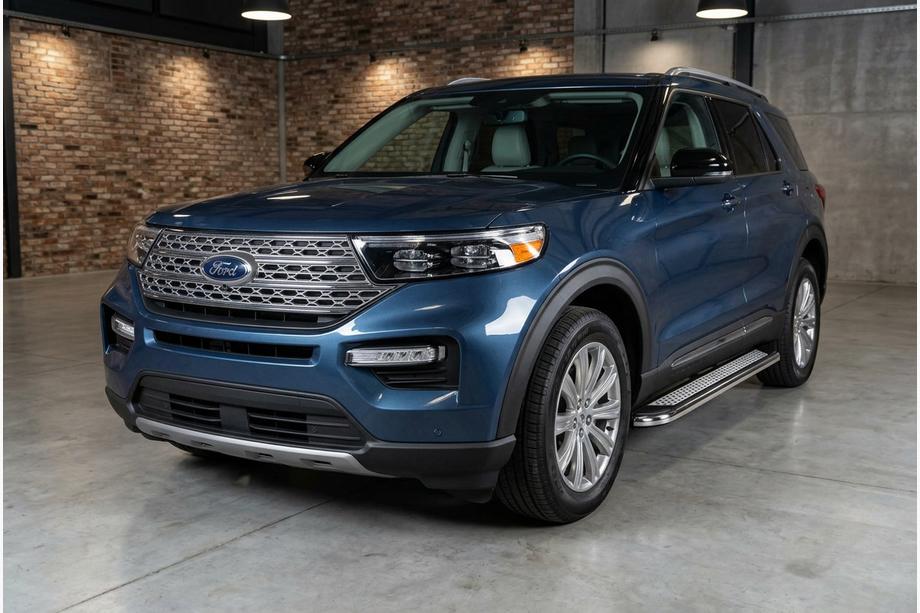 Ford Explorer 2019- гг. Боковые Подножки Maydos V2 (2 шт., Алюминий) Image