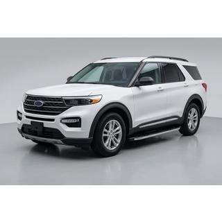 Боковые Подножки BlackLine (2 шт., Алюминий) Ford Explorer 2019- гг. фото 1