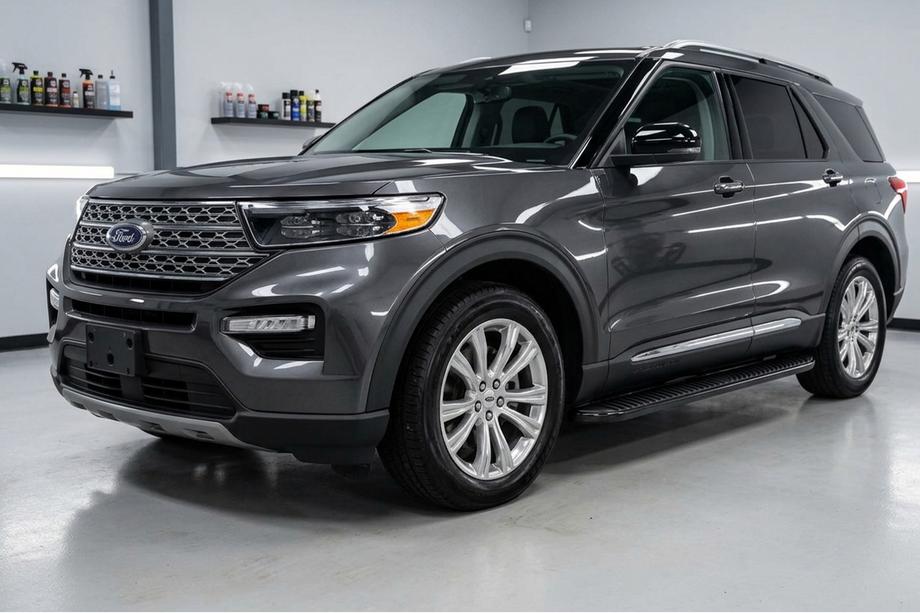 Ford Explorer 2019- гг. Боковые Подножки Tayga Black (2 шт., Алюминий) Фото 1