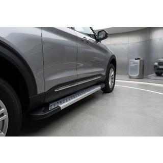 Боковые Подножки Vision New Grey (2 шт., Алюминий) Ford Explorer 2019- гг. фото 1