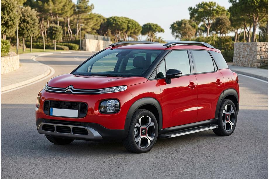 Citroen C-3 Aircross 2017-2024 гг. Боковые Подножки Maya V1 (2 шт., Алюминий) Фото 1