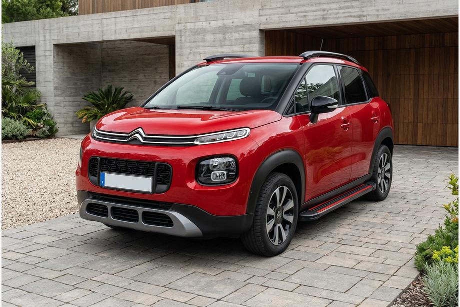 Citroen C-3 Aircross 2017-2024 гг. Боковые Подножки Maya Red (2 шт., Алюминий) Фото 1