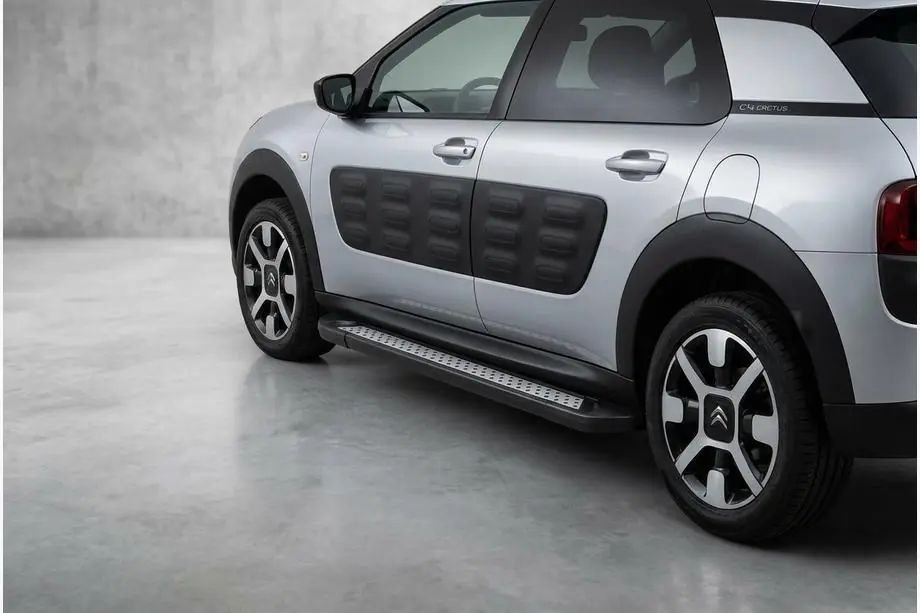 Citroen Cactus 2014-2020 гг. Боковые Подножки Vision New Black (2 шт., Алюминий) Фото 1