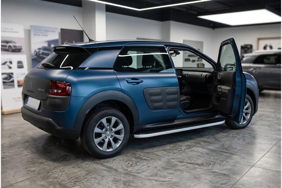 Citroen Cactus 2014-2020 гг. Боковые Подножки Tayga Grey (2 шт., Алюминий) Фото 1