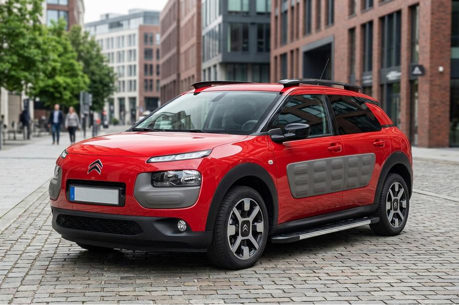 Citroen Cactus 2014-2020 гг. Боковые Подножки RedLine (2 шт., Алюминий) Image