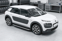 Citroen Cactus 2014-2020 гг. Боковые Подножки Fullmond (2 шт., Алюминий) фото 1