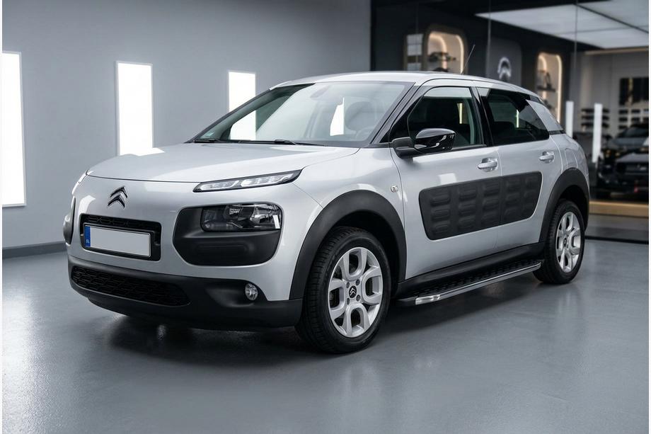 Citroen Cactus 2014-2020 гг. Боковые Подножки BlackLine (2 шт., Алюминий) Image
