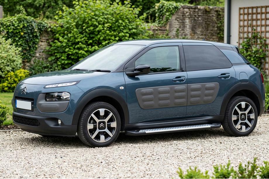 Citroen Cactus 2014-2020 гг. Боковые пороги Allmond Grey (2 шт., алюминий) Фото 1