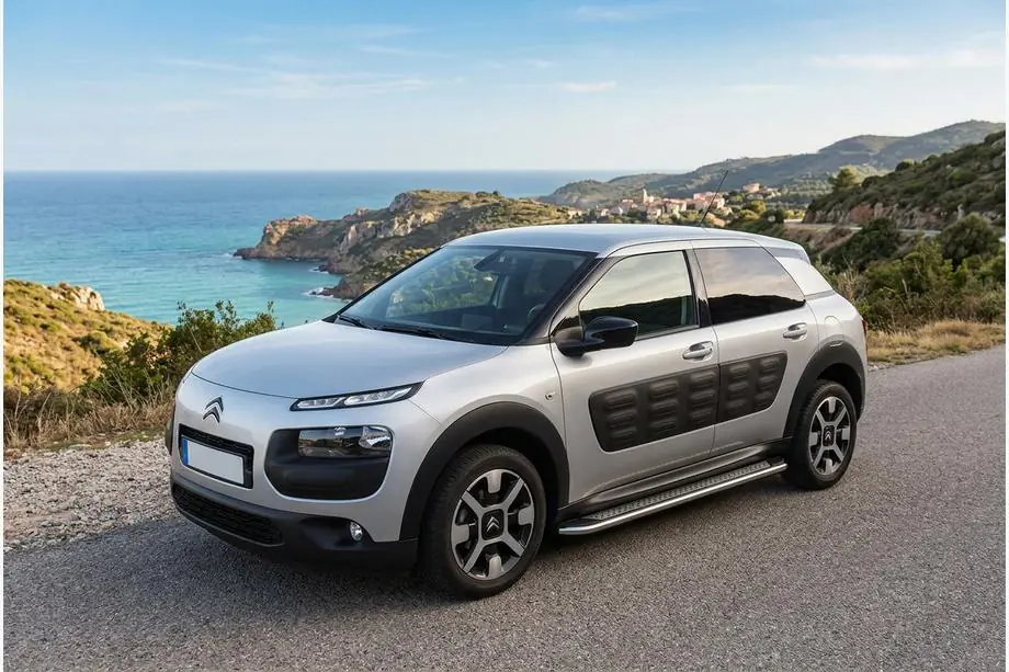 Citroen Cactus 2014-2020 гг. Боковые Подножки Maydos V2 (2 шт., Алюминий) Image