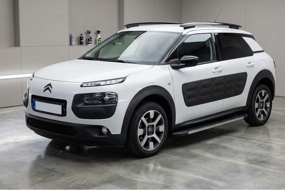 Citroen Cactus 2014-2020 гг. Боковые Подножки Duru (2 шт., Алюминий) Image