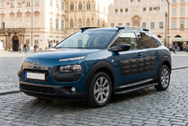 Citroen Cactus 2014-2020 гг. Боковые пороги Bosphorus Black (2 шт., алюминий) фото 1