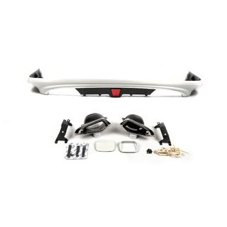 Задняя накладка 2012-2016 (белая) Toyota Land Cruiser 200 2007-2021 гг. фото 1