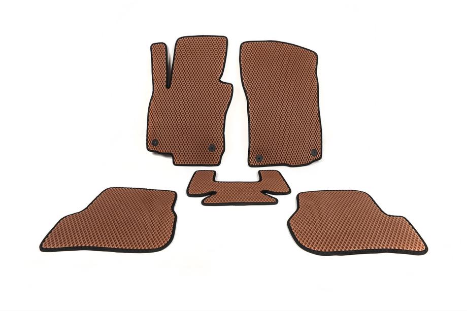 Skoda Octavia II A5 2006-2010 гг. Коврики EVA (кирпичные) Image