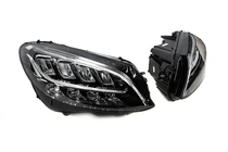 Mercedes C-сlass W205 2014-2021 гг. Передние фары (2 шт, без блоков, рестайлинг) фото 8