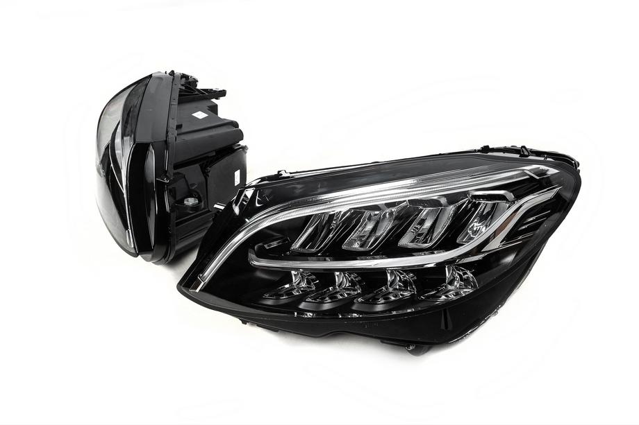 Mercedes C-class W205 2014-2021 гг. Передние фары (2 шт, без блоков, рестайлинг) Фото 7