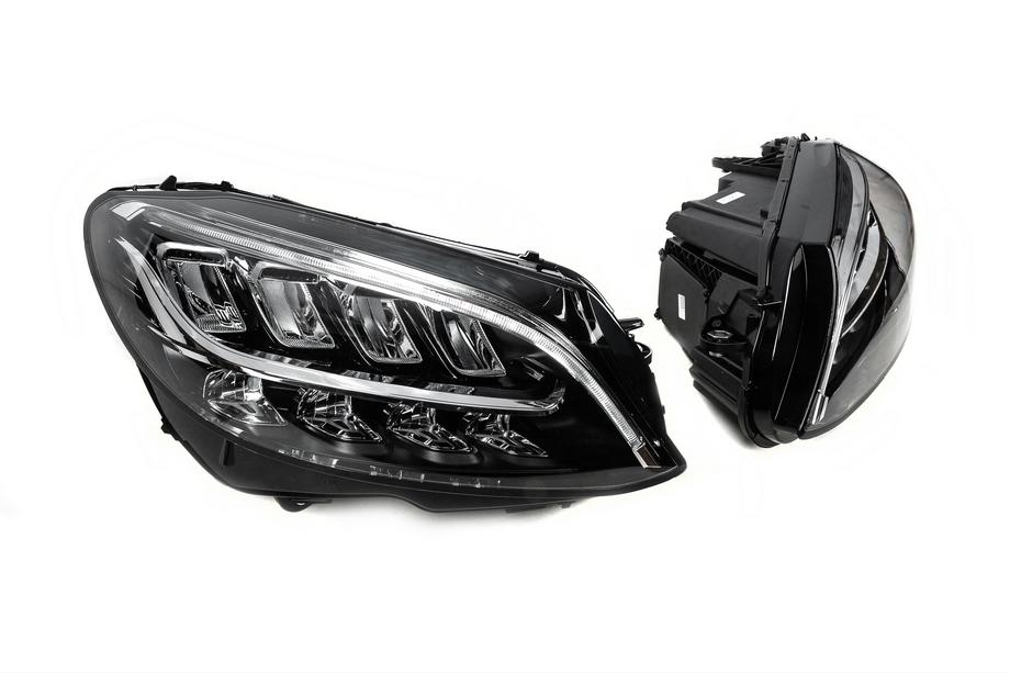 Mercedes C-class W205 2014-2021 гг. Передние фары (2 шт, без блоков, рестайлинг) Фото 8
