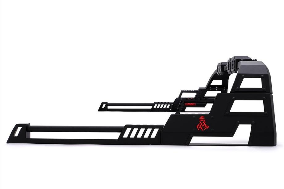 Volkswagen Amarok 2010-2022 гг. Роллбар Dakar с LED (под роллеты) Фото 5