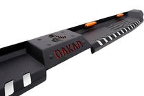 Боковые пороги Dakar V2 с LED (2 шт, металл) фото 4