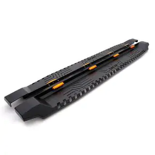 Боковые пороги Dakar V1 с LED (2 шт, металл) фото 4