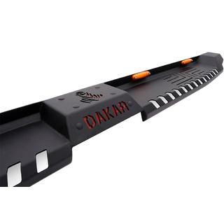 Боковые пороги Dakar V2 с LED (2 шт, металл) фото 2