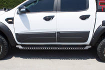 Боковые пороги Dakar V1 без LED (2 шт, металл) фото 2 Боковые пороги Dakar V1 без LED (2 шт, металл) фото 2