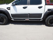 Боковые пороги Dakar V2 без LED (2 шт, металл) фото 2