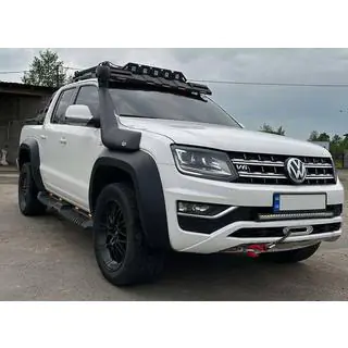 Козырек лобового стекла под багажник DAKAR (LED) SsangYong Musso ІІ 2018- гг. фото 2